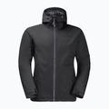 Чоловіча дощовик Jack Wolfskin Wisper Ins чорний 7