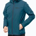 Куртка софтшел чоловіча Jack Wolfskin Bornberg Hoody блакитна 1307471_4133 3