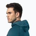 Флісова кофта чоловіча Jack Wolfskin Hydro Grid Hooded FZ блакитна 1710002 4