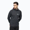 Флісова кофта чоловіча Jack Wolfskin Hydro Grid Hooded FZ сіра 1710002