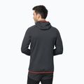 Флісова кофта чоловіча Jack Wolfskin Hydro Grid Hooded FZ сіра 1710002 2