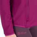 Флісова кофта жіноча Jack Wolfskin Peak Grid Fleece фіолетова 1710351 5