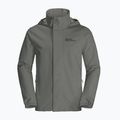 Куртка дощовик чоловіча Jack Wolfskin Stormy Point 2L зелена 1111142 9