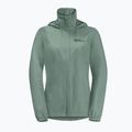 Куртка дощовик жіноча Jack Wolfskin Stormy Point 2L зелена 1111202 10