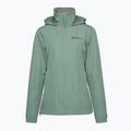 Куртка дощовик жіноча Jack Wolfskin Stormy Point 2L зелена 1111202 6
