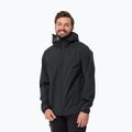 Куртка дощовик чоловіча Jack Wolfskin Elsberg 2.5L чорна 1115881_6000_003