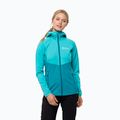 Куртка софтшел жіноча Jack Wolfskin Go Hike Softshell блакитна 1306862