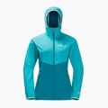 Куртка софтшел жіноча Jack Wolfskin Go Hike Softshell блакитна 1306862 5