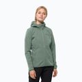 Куртка софтшел жіноча Jack Wolfskin Bornberg Hoody зелена 1307691