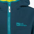 Куртка софтшел дитяча Jack Wolfskin Fourwinds Jacket Kids синя 1608011 3