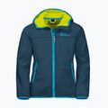 Куртка софтшел дитяча Jack Wolfskin Fourwinds Jacket Kids синя 1608011 4