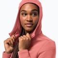 Кофта трекінгова жіноча Jack Wolfskin Modesto Hooded рожева 1706254 3