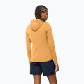 Кофта трекінгова жіноча Jack Wolfskin Modesto Hooded жовта 1706254 2