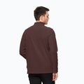 Кофта трекінгова чоловіча Jack Wolfskin Taunus HZ бордова 1709522 2