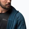 Кофта трекінгова чоловіча Jack Wolfskin Prelight FZ синя 1711001 4