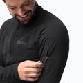 Кофта трекінгова чоловіча Jack Wolfskin Prelight FZ Black 1711001 3