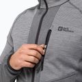 Кофта трекінгова чоловіча Jack Wolfskin Blattsteig FZ сіра 1711021 3