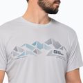 Футболка трекінгова чоловіча Jack Wolfskin Peak Graphic біла 1807183 3