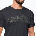 Футболка трекінгова чоловіча Jack Wolfskin Peak Graphic чорна 1807183 3
