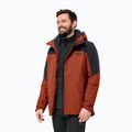 Чоловіча куртка від дощу Jack Wolfskin Romberg 3в1 кармін 2