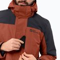Чоловіча куртка від дощу Jack Wolfskin Romberg 3в1 кармін 6