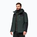 Чоловіча куртка Jack Wolfskin Jasper 3в1 від дощу чорно-оливкова 2