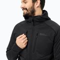 Чоловіча гібридна куртка Jack Wolfskin Alpgrat Pro Ins Fz чорна 3
