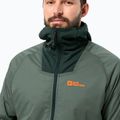 Чоловіча дощова куртка Jack Wolfskin Alpspitze Ins Hybrid hedge зеленого кольору 3