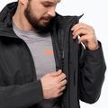 Чоловіча куртка від дощу Jack Wolfskin Feldberg Luntal 3в1 чорна 8