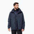 Чоловіча куртка від дощу Feldberg Luntal 3в1 нічна синя Jack Wolfskin