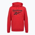 Чоловіча толстовка з флісу Reebok Identity з великим логотипом векред/чорний