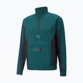 Куртка тренувальна чоловіча PUMA FIT Woven 1/2 ZIP зелена 522129 24