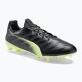 Футбольні бутси чоловічі PUMA King Platinum 21 FG/AG чорно-зелені 106478 05