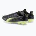 Футбольні бутси чоловічі PUMA King Platinum 21 FG/AG чорно-зелені 106478 05 3