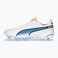 Футбольні бутси чоловічі PUMA King Ultimate MxSG puma white/puma black/blue glimmer/ultra orange 11
