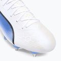 Футбольні бутси чоловічі PUMA King Ultimate MxSG puma white/puma black/blue glimmer/ultra orange 7