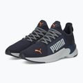 Чоловічі кросівки PUMA Softride Premier Slip-On темно-сині/платинові сірі/ультрапомаранчеві 10