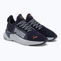Чоловічі кросівки PUMA Softride Premier Slip-On темно-сині/платинові сірі/ультрапомаранчеві 4