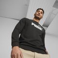 Чоловічий двоколірний світшот PUMA Essentials+ Big Log TR пума чорний / пума білий 3