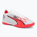 Футбольні бутси чоловічі PUMA Ultra Match Tt puma white/puma black/fire orchid