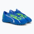 Футбольні бутси дитячі PUMA Ultra Play Tt Jr ultra blue/puma white/pro green 4