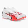 Футбольні бутси чоловічі PUMA Ultra Match+ Ll Fg/Ag puma white/puma black/fire orchid 6