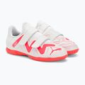 Футбольні бутси дитячі PUMA Future Play It V Jr puma white/fire orchid 4