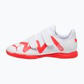 Футбольні бутси дитячі PUMA Future Play It V Jr puma white/fire orchid 11