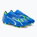 Футбольні бутси чоловічі PUMA Ultra Match Fg/Ag ultra blue/puma white/pro green 4