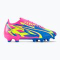 Футбольні бутси чоловічі PUMA Ultra Match Energy Fg/Ag luminous pink/yellow alert/ultra blue 2