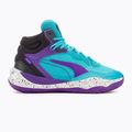 Кросівки для баскетболу чоловічі PUMA Playmaker Pro Mid purple glimmer/bright aqua/strong gray/white 2