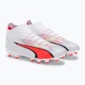 Футбольні бутси дитячі PUMA Ultra Pro Fg/Ag Jr puma white/puma black/fire orchid 4