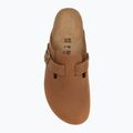BIRKENSTOCK Boston LEOI Вузькі коньячні шльопанці 5