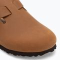 BIRKENSTOCK Boston LEOI Вузькі коньячні шльопанці 7